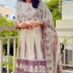 Anarkali Three-Piece Set
