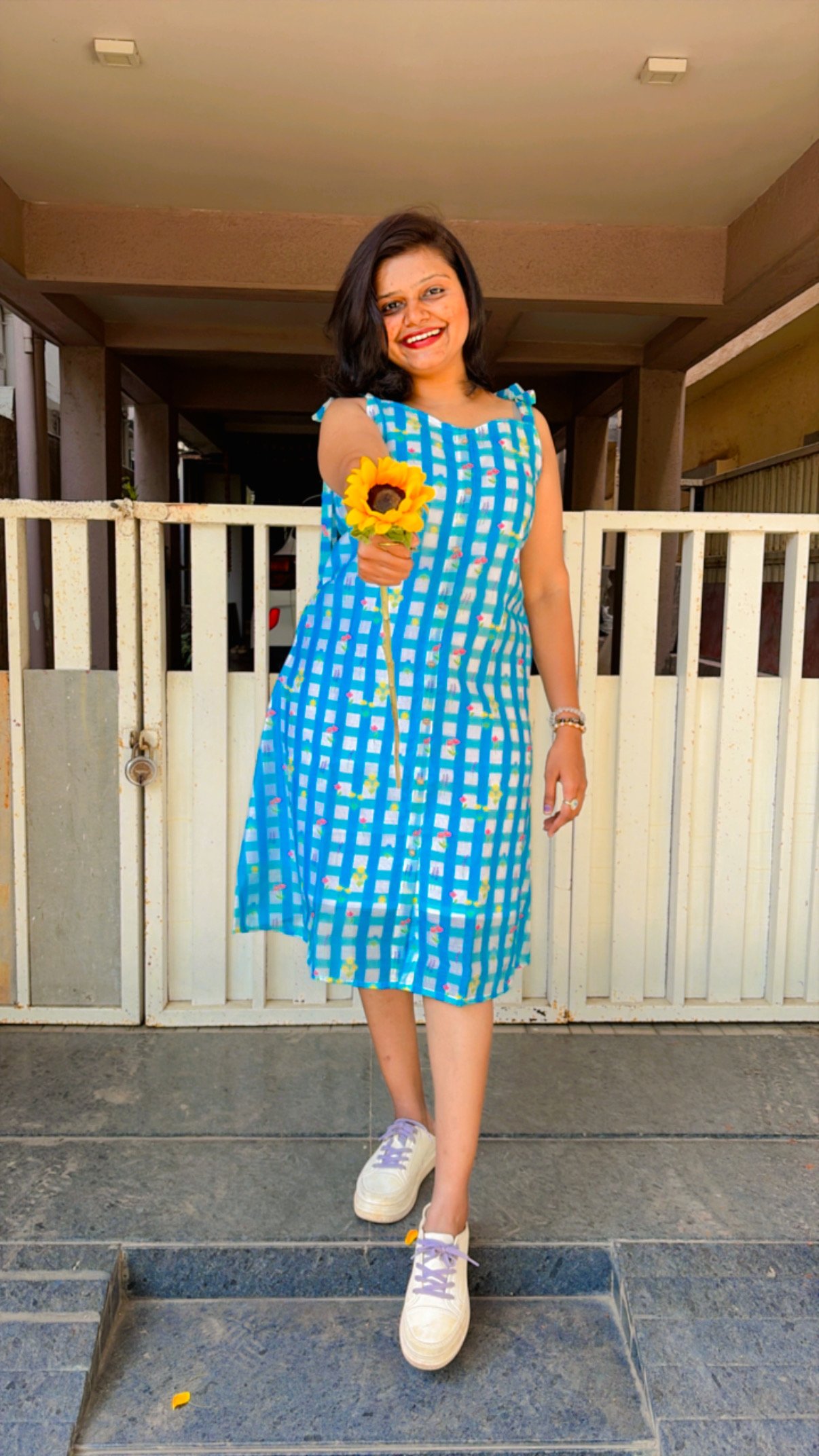 Cotton one piece dress