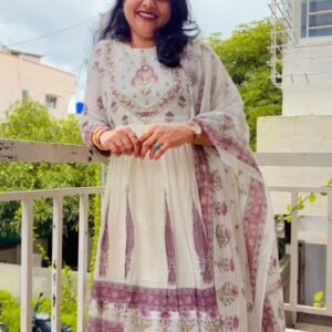 Anarkali Three-Piece Set